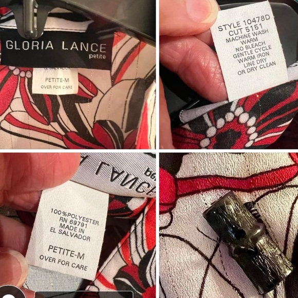 Beautiful floral print women’s blouse with built-in tank top - Picture 8 of 10